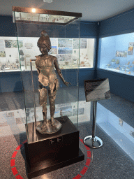 Statue of Attis at the Regional Excavations Gallery at the ground floor of the Antalya Archeology Museum, with explanation
