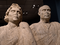 Statue on top of the Sarcophagus of Dionysos at the Hall of the Cult of the Dead at the ground floor of the Antalya Archeology Museum