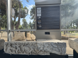 Frieze block with Eros at the hallway at the ground floor of the Antalya Archeology Museum, with explanation