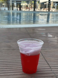 Cocktail at the swimming pool at the garden of the Rixos Downtown Antalya hotel