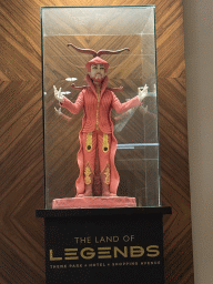 Land of Legends statuette at the central hall of the Rixos Downtown Antalya hotel