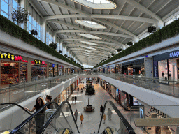Shops at the first floor of the Mall of Antalya, with a view on the ground floor