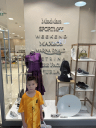 Max in front of the Max Mara store at the ground floor of the Mall of Antalya