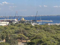 The city center, the Gulf of Antalya and the Setur Antalya Marina, viewed from the Tünektepe Teleferik Tesisleri cable car