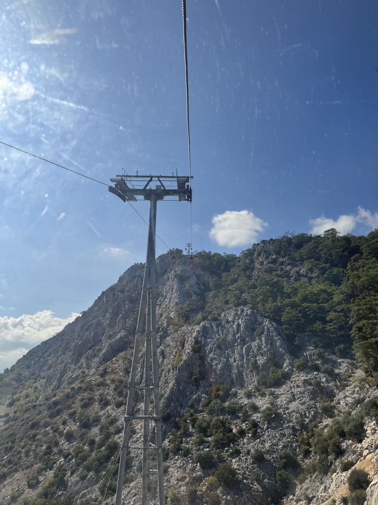 The Tünek Tepe hill, viewed from the Tünektepe Teleferik Tesisleri cable car