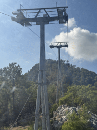 The Tünektepe Teleferik Tesisleri upper station at the Tünek Tepe hill, viewed from the Tünektepe Teleferik Tesisleri cable car