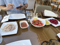 Vegetables at the Halis Erzurum Cag Kebap Restaurant