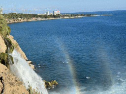 Rainbows at the Lower Düden Waterfalls, viewed from the Düden Park