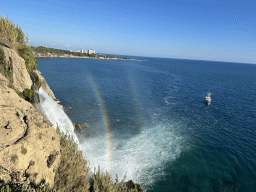 Rainbows at the Lower Düden Waterfalls, viewed from the Düden Park