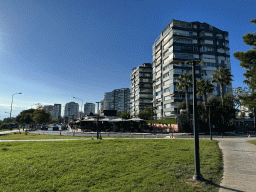 Buildings at the Lara Caddesi street and the Düden Park