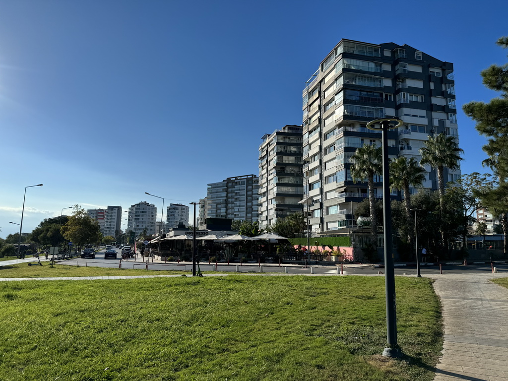 Buildings at the Lara Caddesi street and the Düden Park