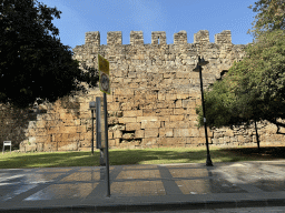 Southeast City Wall, viewed from the taxi on the Atatürk Caddesi street