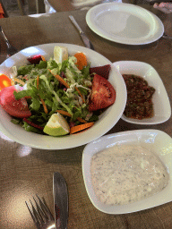 Salad at the Pasa Bey Kebap restaurant