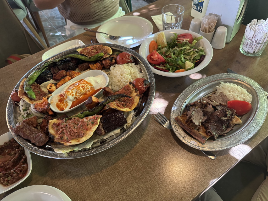 Kebab at the Pasa Bey Kebap restaurant