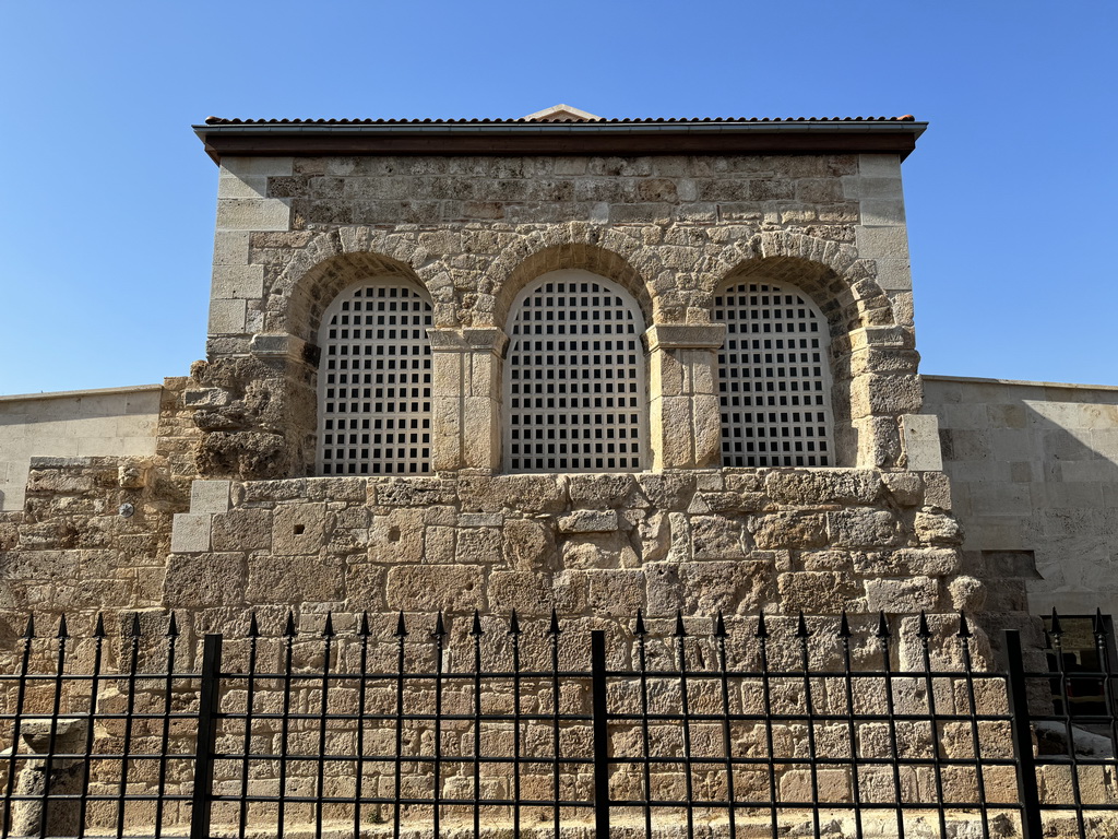 Southeast side of the Sehzade Korkut Mosque at the Seferoglu Sokak alley