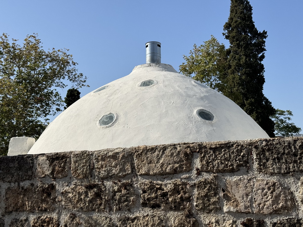 Roof of the Antique Spa Hamam, viewed from the Pasa Cami Sokak alley