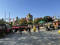 Tower and shops at the Uzun Çarsi Sokak alley