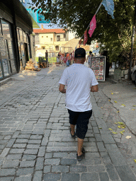 Imam guiding us to the Imaret Camii mosque at the Mescit Sokak alley