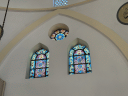 Stained glass window at the Sehzade Korkut Mosque