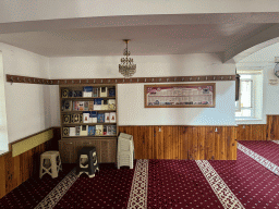 Books and poster at the Sehzade Korkut Mosque