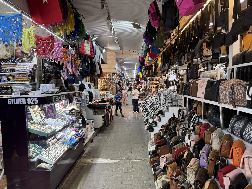 Shops at the Old Bazaar at the Cumhuriyet Caddesi street