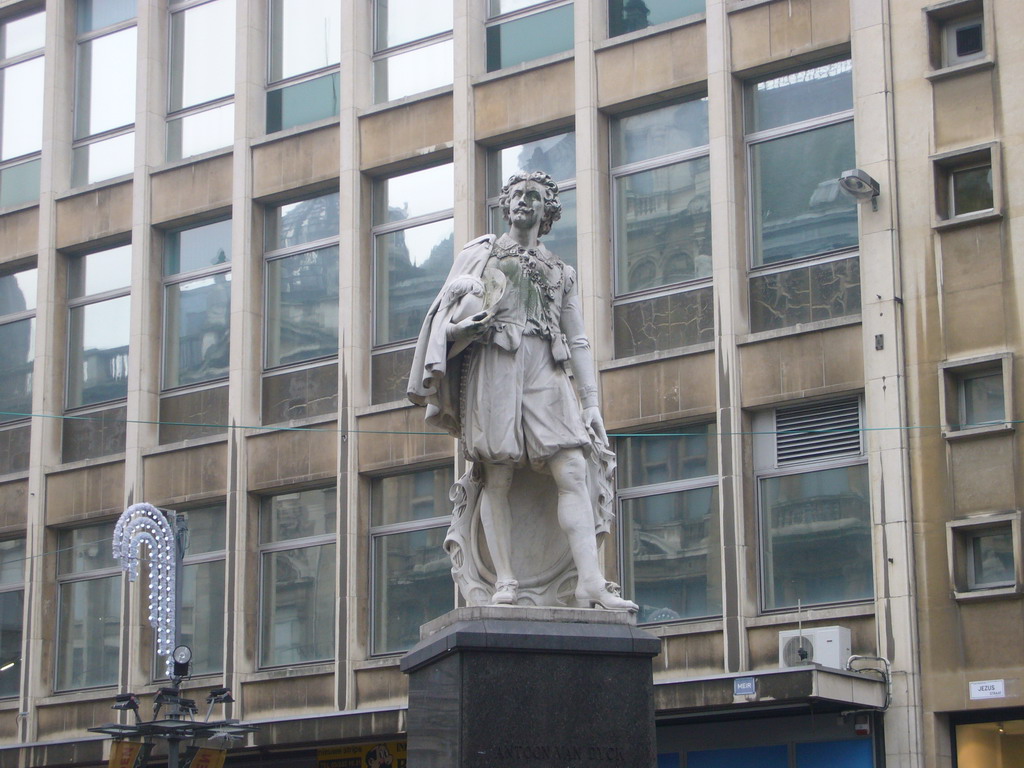 Statue of Antoon van Dyck at the east end of the Meir street