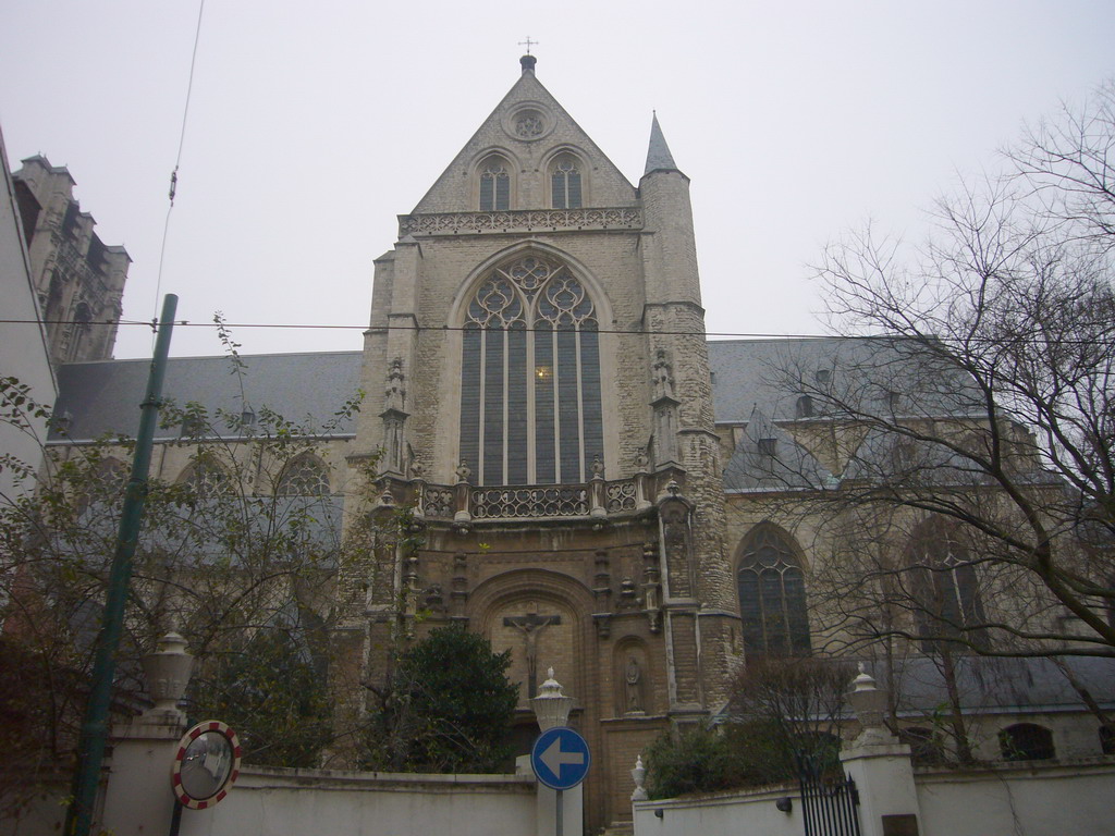 South side of St. James` Church at the Lange Nieuwstraat street