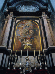 Painting `Assumption of the Virgin Mary` by Peter Paul Rubens, at the Cathedral of Our Lady