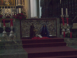 Altar and statuettes at the Cathedral of Our Lady