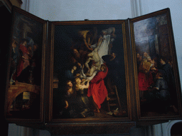 Triptych `The Visitation`, `The Descent from the Cross and `The Presentation of Jesus at the Temple` by Peter Paul Rubens, at the Cathedral of Our Lady