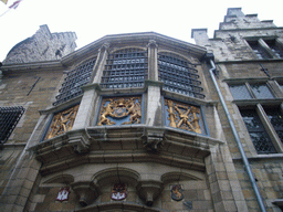 Reliefs at the inner square of the Het Steen castle