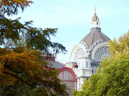 Dome of the Antwerp Central Railway Station, viewed from the Antwerp Zoo