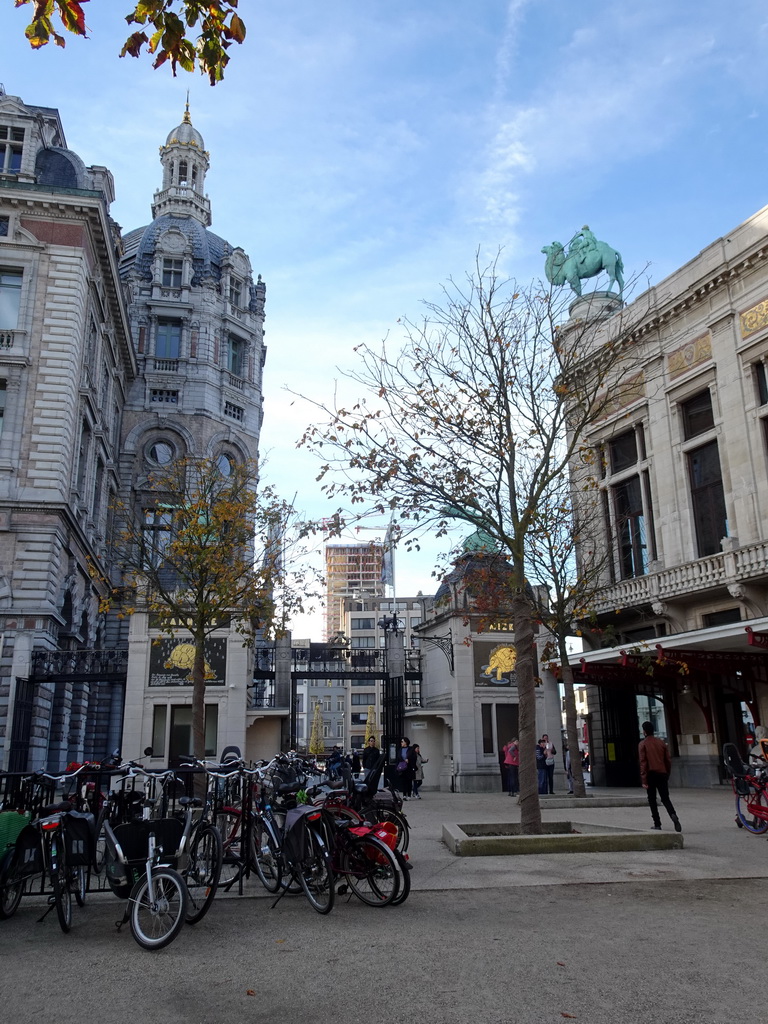 The exit of the Antwerp Zoo at the Koningin Astridplein square