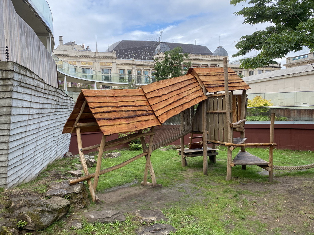 Playground at the former Spectacled Bear enclosure at the Antwerp Zoo