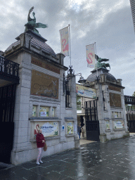 Entrance to the Antwerp Zoo at the Koningin Astridplein square