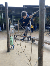 Max at the playground in front of the Savanne Restaurant at the Antwerp Zoo