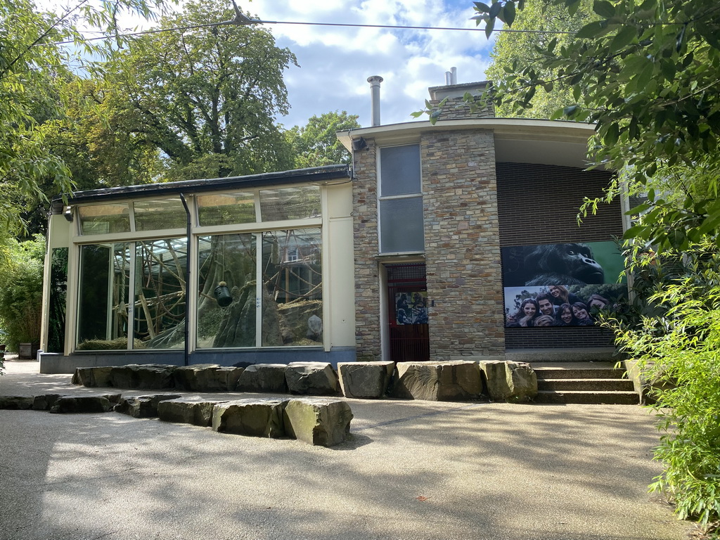 Back side of the Primate Building at the Antwerp Zoo