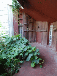 Former Bear enclosures at the Bear Valley playground at the Antwerp Zoo