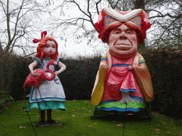 Decorations of the Alice in Wonderland Light Festival at the Antwerp Zoo