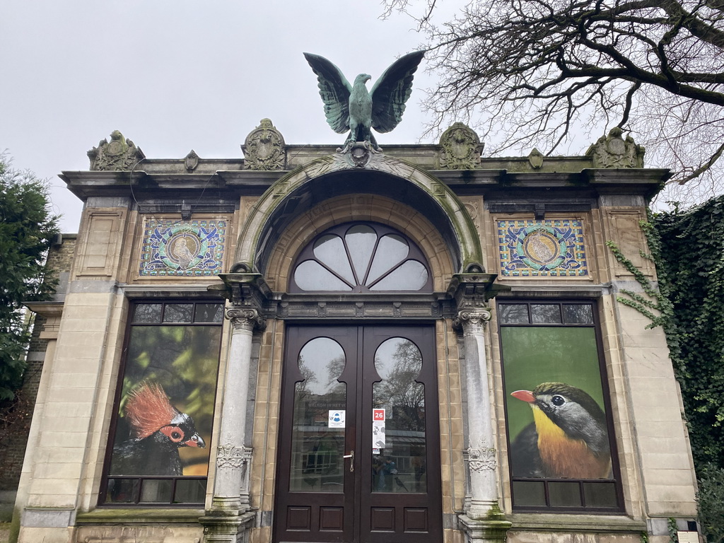 Facade of the Bird Building at the Antwerp Zoo