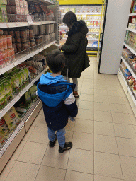 Miaomiao and Max at the Sun Wah supermarket