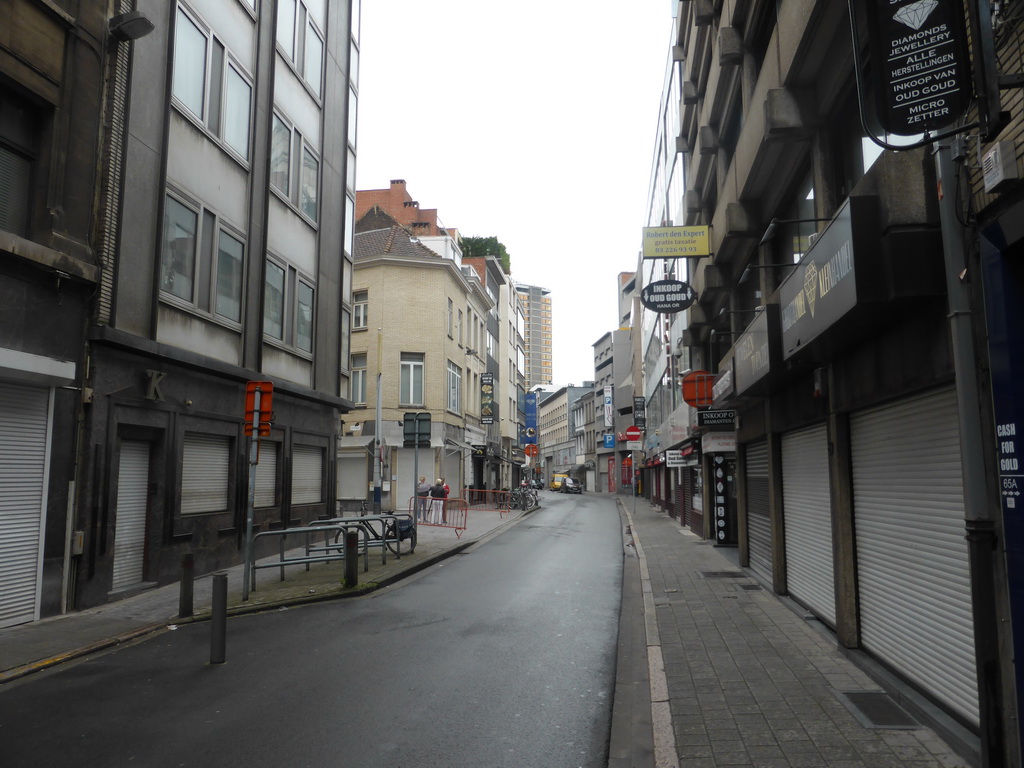 Diamond shops at the Vestingstraat street