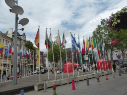 Flags at the De Coninckplein square