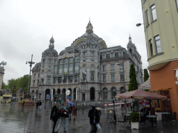 North side of the Antwerp Central Railway Station at the Koningin Astridplein square