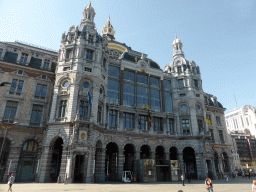 Front of the Antwerp Central Railway Station at the Koningin Astridplein square