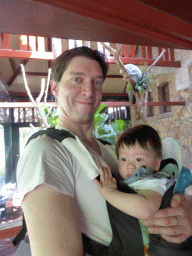 Tim and Max with a Koala at the Antwerp Zoo