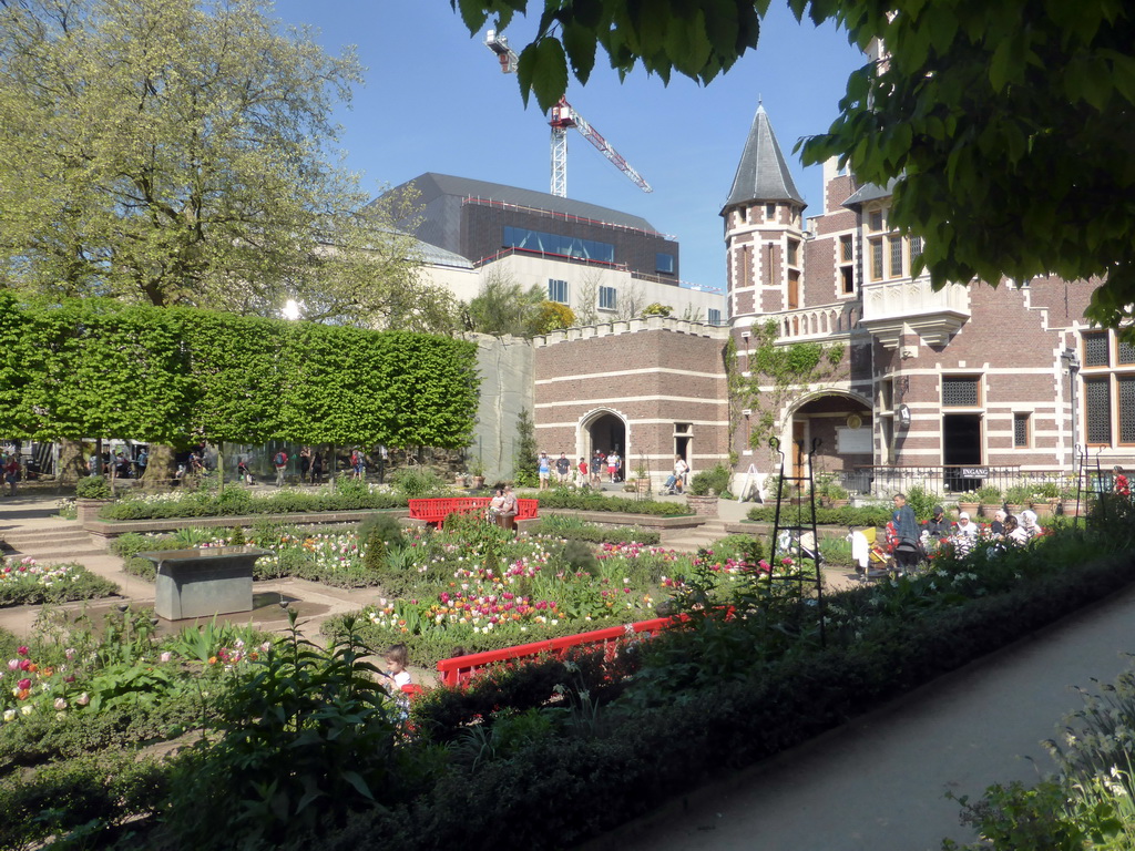 The Flemish Garden and the front of Restaurant Latteria at the Antwerp Zoo