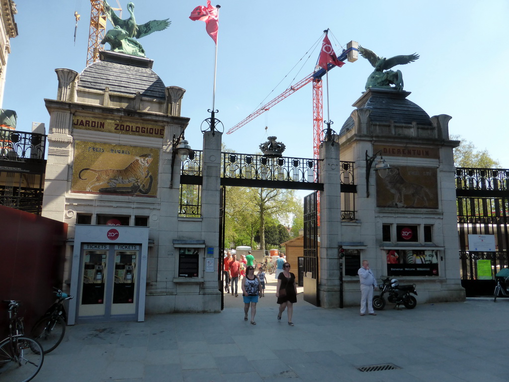 Entrance to the Antwerp Zoo at the Koningin Astridplein square