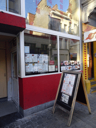 Front of Noodle Bar Bai Wei at the Van Wesenbekestraat street
