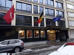 Front of the Plaza Hotel Antwerp at the Charlottalei street